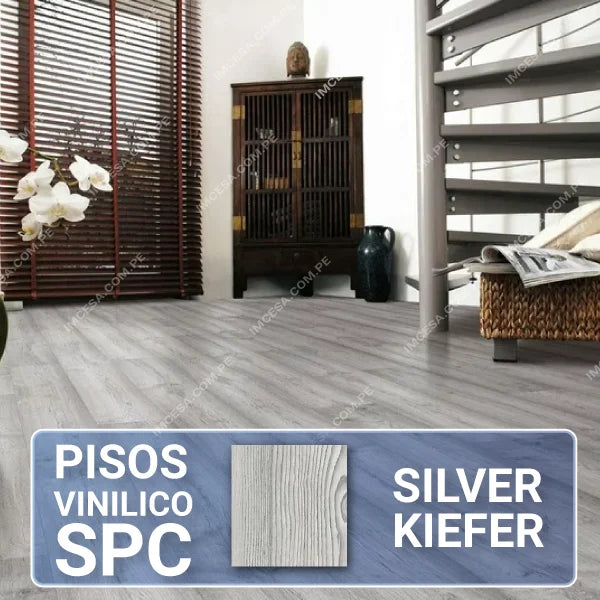 Pisos vinilicos SPC silver Kiefer