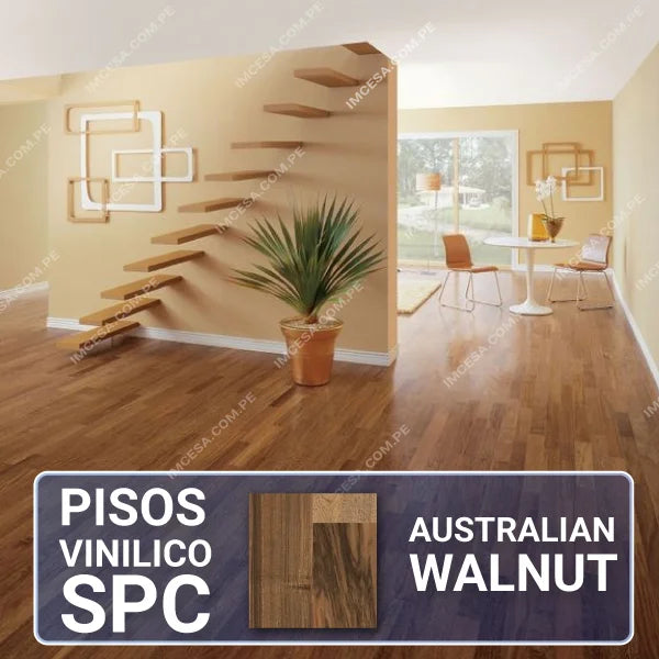 Caja Pisos vinilicos SPC Australian Walnut