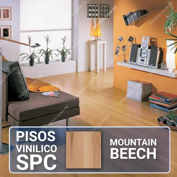 Caja Pisos Vinilicos SPC Mountain Beech