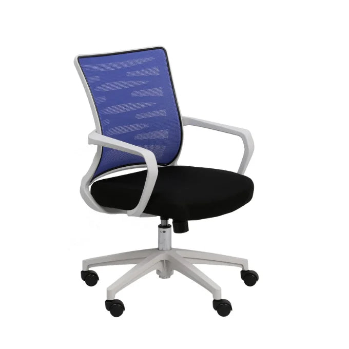 silla de oficina Aldrin ergonómica,  giratoria  con apoyabrazos y asiento ajustable